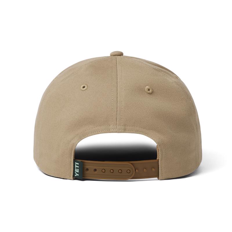 Yeti Bear Snapback Hat Taupe One Size Fits Most