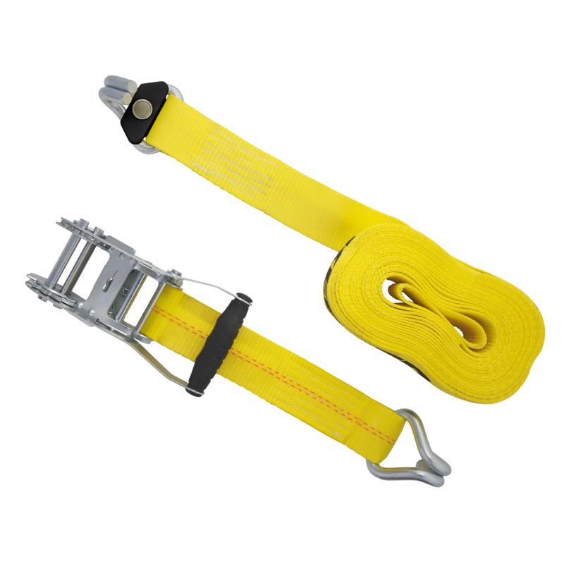 Keeper 2 in. W X 27 ft. L Yellow Ratchet Tie Down Strap 3333 lb 1 pk