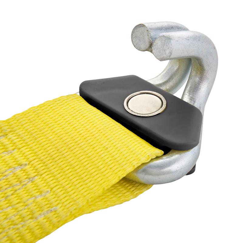 Keeper 2 in. W X 27 ft. L Yellow Ratchet Tie Down Strap 3333 lb 1 pk