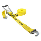 Keeper 2 in. W X 27 ft. L Yellow Ratchet Tie Down Strap 3333 lb 1 pk