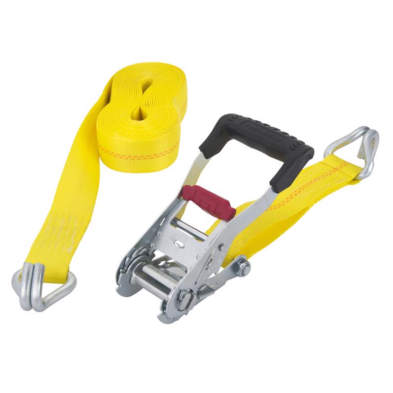 Keeper KwikFeed 2 in. W X 27 ft. L Yellow Ratchet Tie Down 3333 lb 1 pk