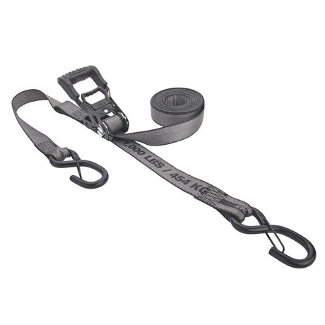 Keeper KwikFeed 1.25 in. W X 16 ft. L Gray Ratchet Tie Down 1000 lb 2 pk