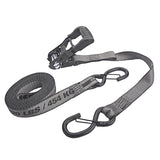Keeper KwikFeed 1.25 in. W X 16 ft. L Gray Ratchet Tie Down 1000 lb 2 pk