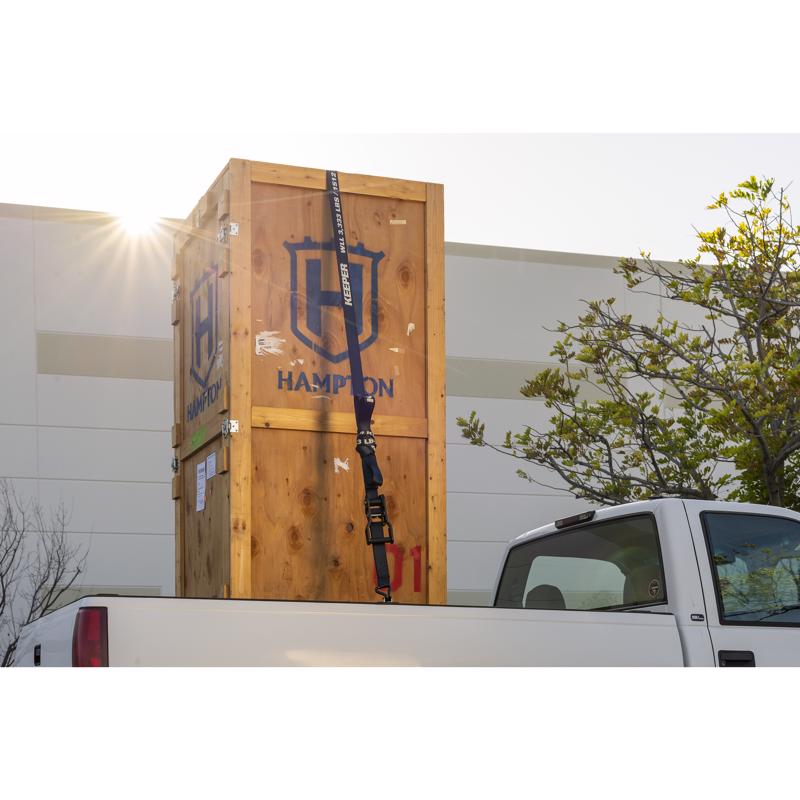 Keeper Extreme Webbing 2 in. W X 27 ft/lb L Black Ratchet Tie Down 3333 lb 1 pk