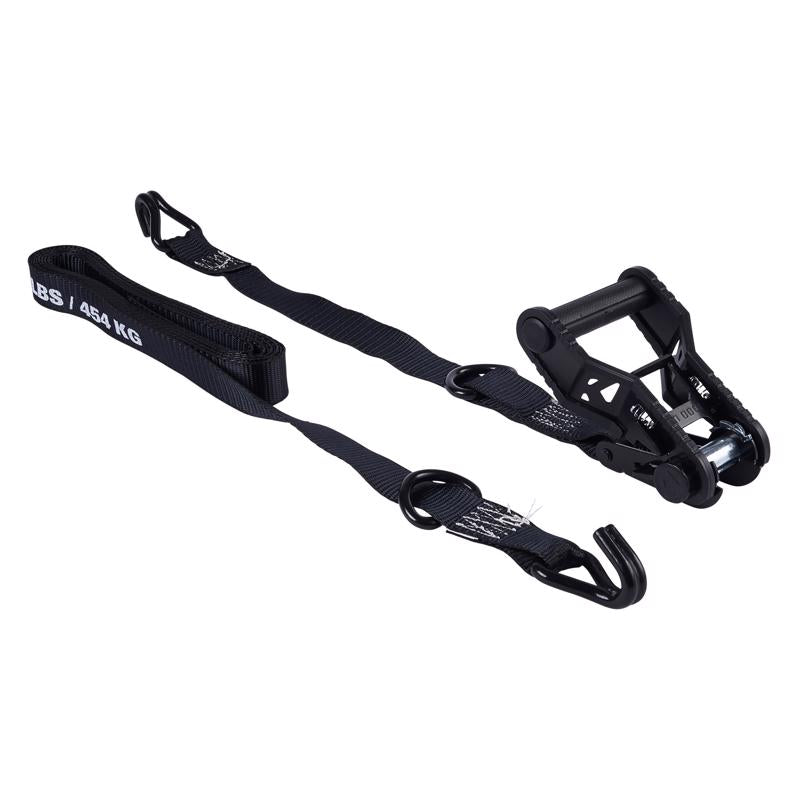 Keeper Extreme Webbing 1.25 in. W X 16 ft. L Black Ratchet Tie Down 1000 lb 2 pk