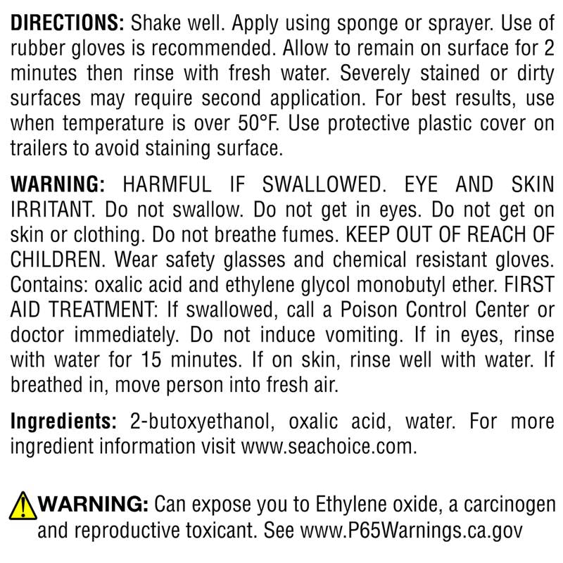 Seachoice Hull Cleaner Liquid 32 oz