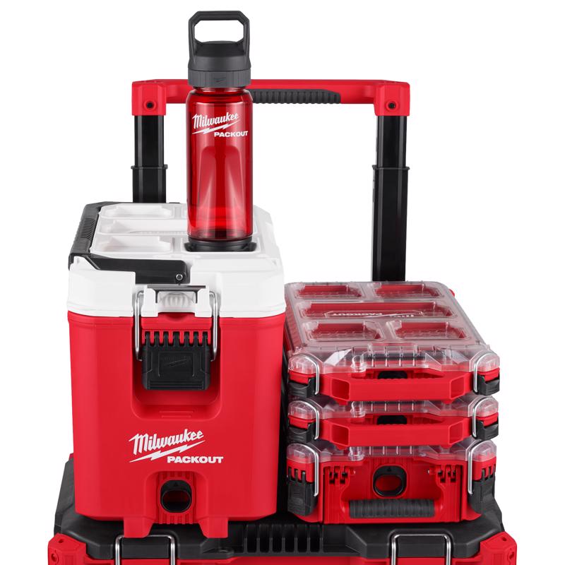 Milwaukee Packout 25 oz Red BPA Free Bottle with Chug Cap
