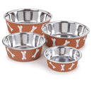Proselect Copper Stainless Steel 30 oz Pet Bowl For Dogs