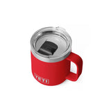 YETI Rambler 10 oz Rescue Red BPA Free Ceramic Lined Stackable Mug with MagSlider Lid
