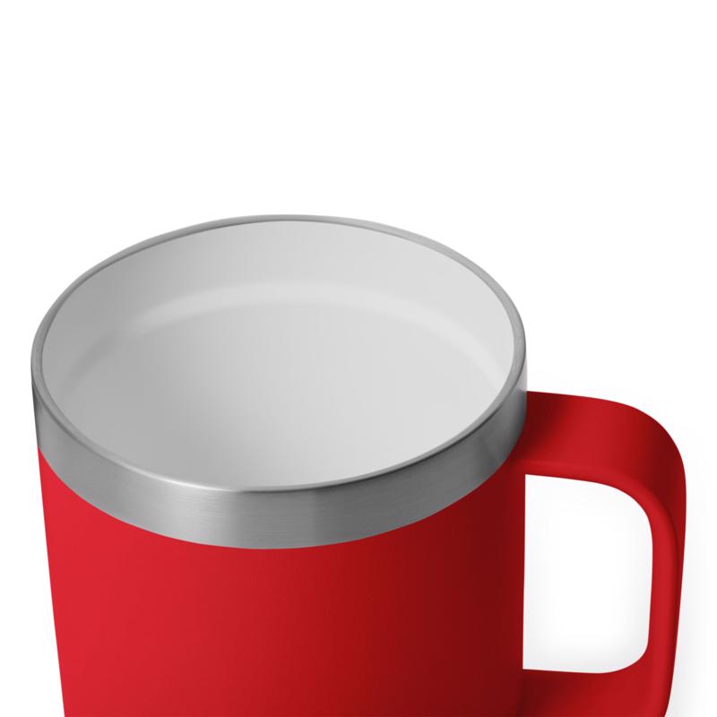 YETI Rambler 10 oz Rescue Red BPA Free Ceramic Lined Stackable Mug with MagSlider Lid