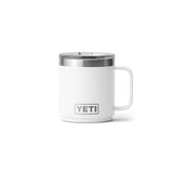YETI Rambler 10 oz White BPA Free Ceramic Lined Stackable Mug with MagSlider Lid
