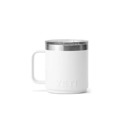 YETI Rambler 10 oz White BPA Free Ceramic Lined Stackable Mug with MagSlider Lid