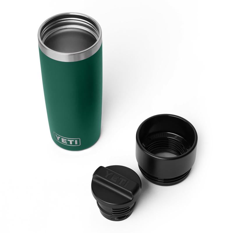 YETI Rambler 16 oz Black Forest Green BPA Free Travel Bottle