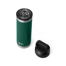 YETI Rambler 18 oz Black Forest Green BPA Free Bottle with Chug Cap