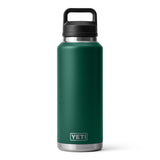 YETI Rambler 46 oz Black Forest Green BPA Free Bottle with Chug Cap