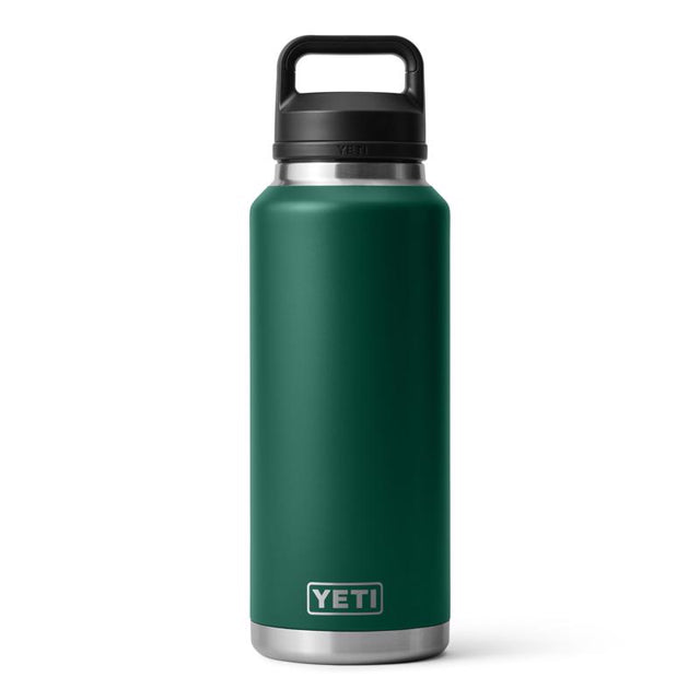 YETI Rambler 46 oz Black Forest Green BPA Free Bottle with Chug Cap