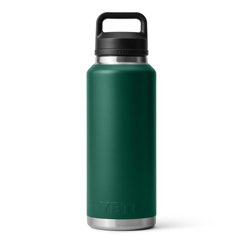 YETI Rambler 46 oz Black Forest Green BPA Free Bottle with Chug Cap