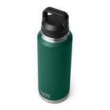 YETI Rambler 46 oz Black Forest Green BPA Free Bottle with Chug Cap
