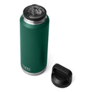 YETI Rambler 46 oz Black Forest Green BPA Free Bottle with Chug Cap