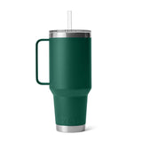 YETI Rambler 42 oz Black Forest Green BPA Free Straw Mug