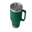 YETI Rambler 42 oz Black Forest Green BPA Free Straw Mug
