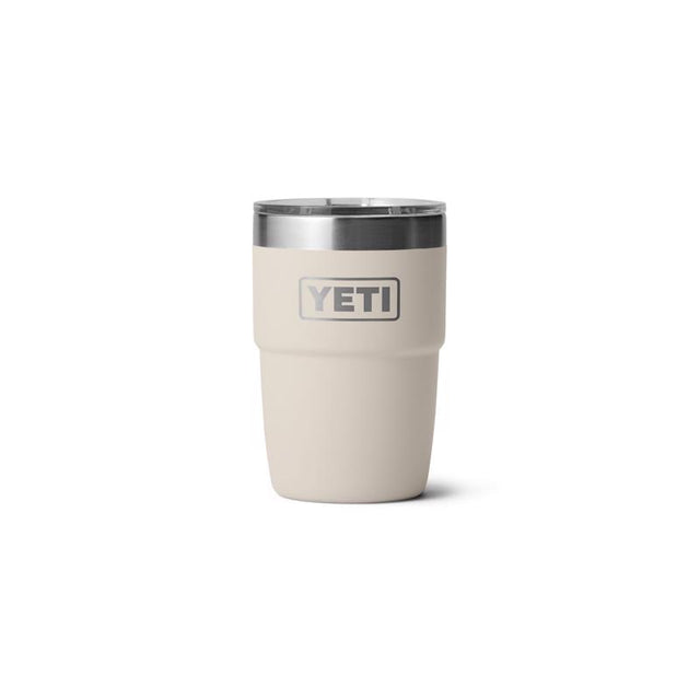 YETI Rambler 8 oz Cape Taupe BPA Free Ceramic Lined Stackable Tumbler with MagSlider Lid