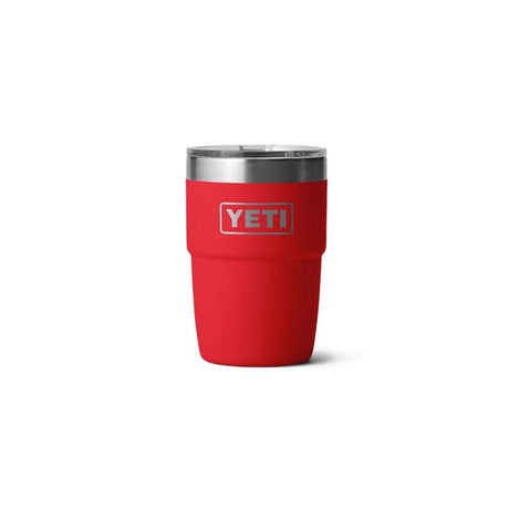 YETI Rambler 8 oz Rescue Red BPA Free Ceramic Lined Stackable Tumbler with MagSlider Lid