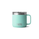 YETI Rambler 14 oz Seafoam BPA Free Ceramic Lined Stackable Mug with MagSlider Lid