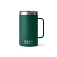 YETI Rambler 24 oz Black Forest Green BPA Free Mug with MagSlider Lid