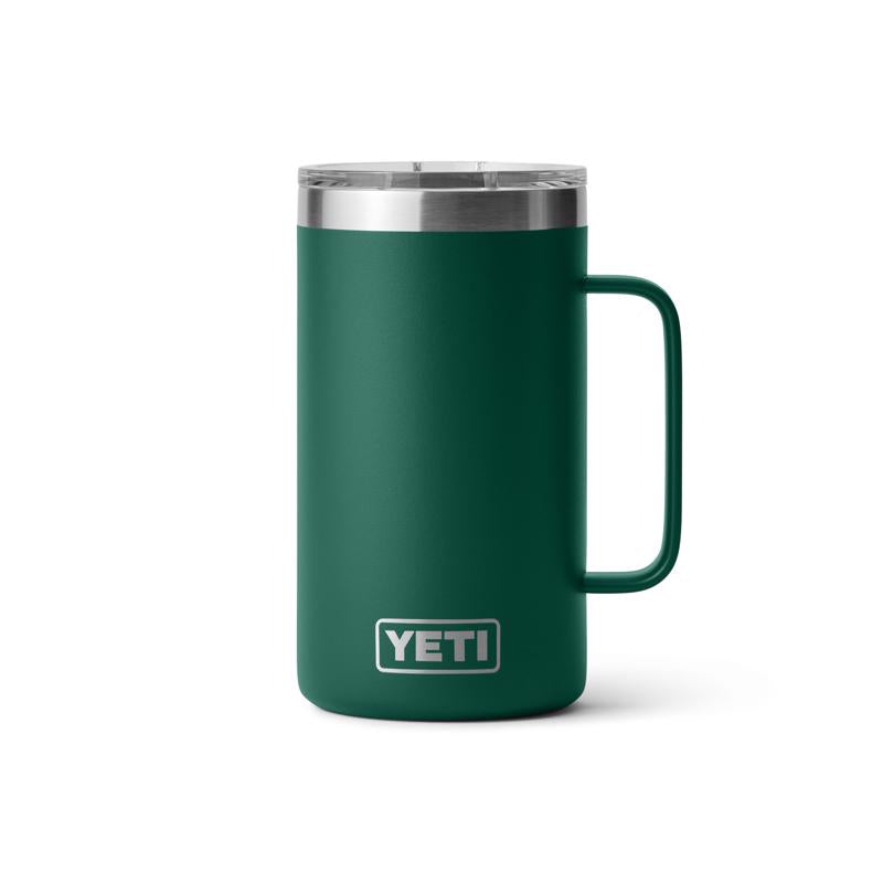 YETI Rambler 24 oz Black Forest Green BPA Free Mug with MagSlider Lid