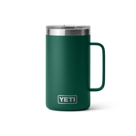 YETI Rambler 24 oz Black Forest Green BPA Free Mug with MagSlider Lid