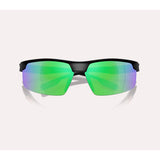 Native Ridge-Runner Crest Sunglasses Men's Matte Black Frame Green Reflex Lens Polarized Blue Light
