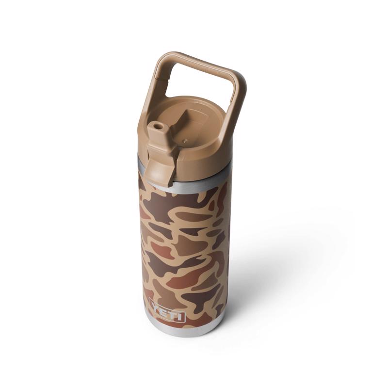 YETI Rambler 18 oz Wetlands Camo BPA Free Bottle with Straw Cap