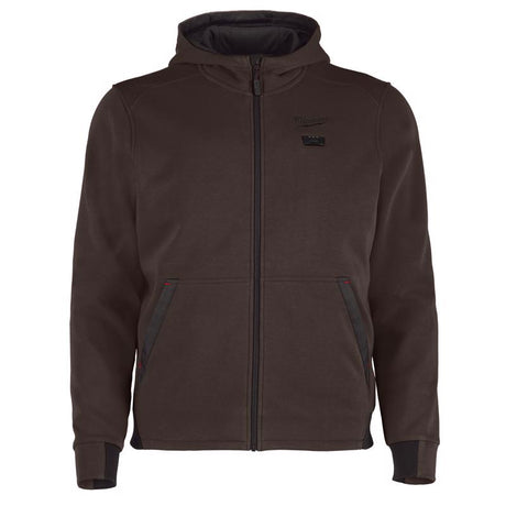 Milwaukee M12 L Long Sleeve Men's Hooded Heated Hoodie Brown