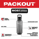 Milwaukee 48 oz Black BPA Free Bottle with Chug Cap