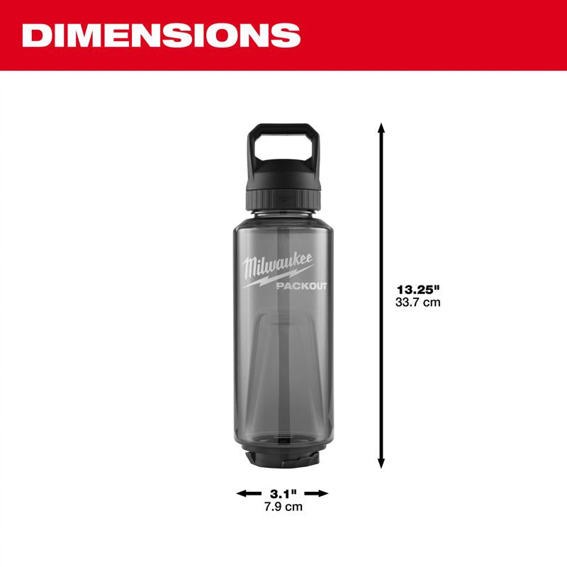 Milwaukee 48 oz Black BPA Free Bottle with Chug Cap