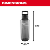 Milwaukee 48 oz Black BPA Free Bottle with Chug Cap