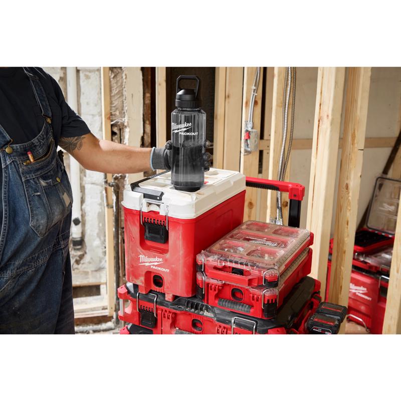 Milwaukee 48 oz Black BPA Free Bottle with Chug Cap