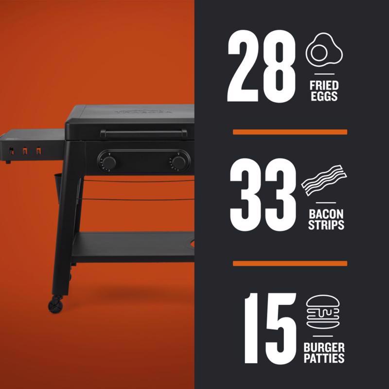 Traeger Irontop 2 Burner Natural Gas/Propane Outdoor Griddle Black