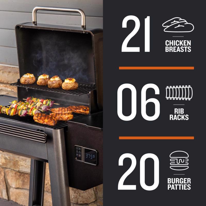 Traeger Westwood Westwood Wood Pellet WiFi Grill and Smoker Black/Silver