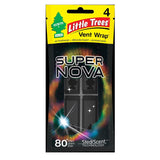 Little Trees Vent Wrap Supernova Scent Car Air Freshener Solid 4 pk