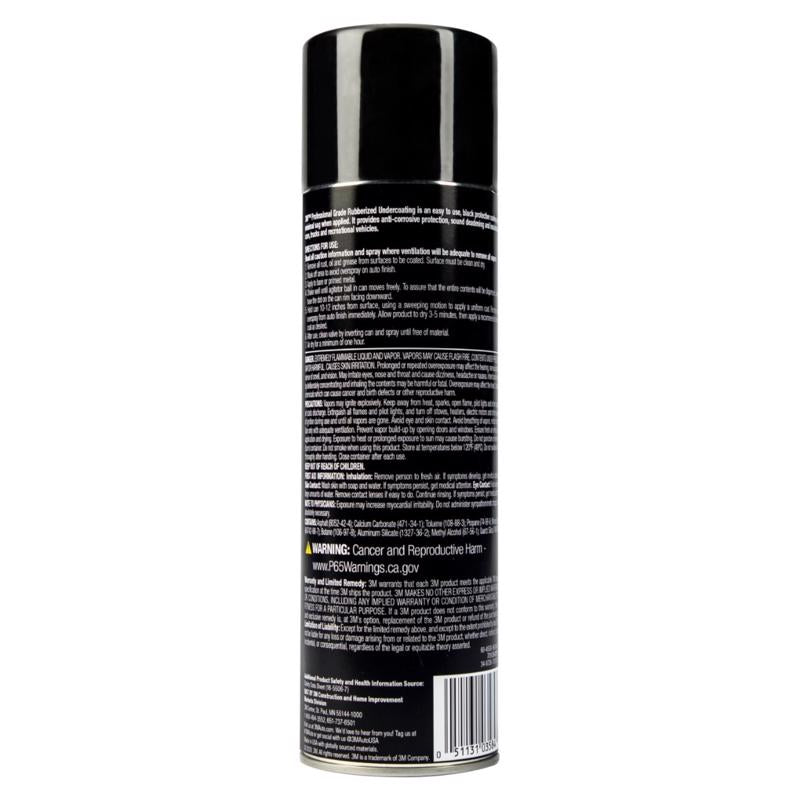 3M Black Professional Grade Undercoating 16 oz