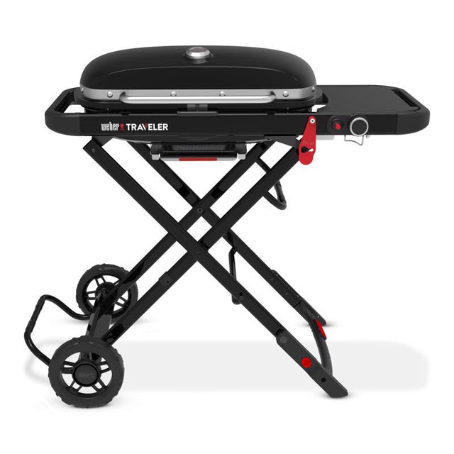 Weber Traveler 1 Burner Liquid Propane Grill Black