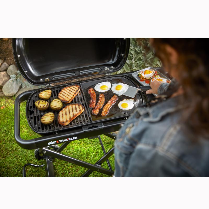 Weber Traveler 1 Burner Liquid Propane Grill Black