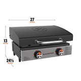 Blackstone 2 Burner Liquid Propane Tabletop Outdoor Griddle Black/Silver