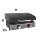 Blackstone 2 Burner Liquid Propane Tabletop Outdoor Griddle Black/Silver