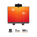 Blackstone 2 Burner Liquid Propane Tabletop Outdoor Griddle Black/Silver