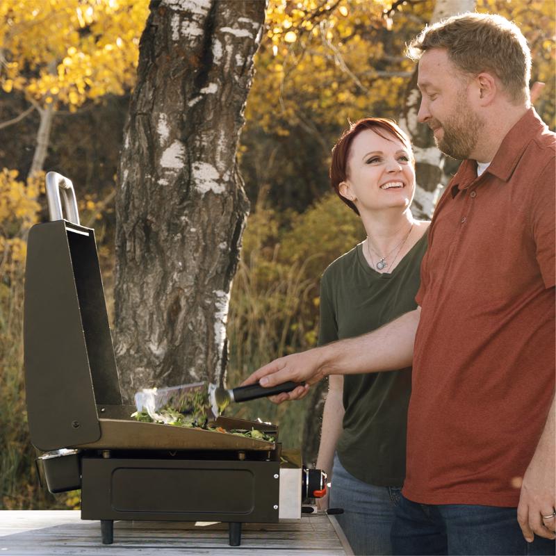 Blackstone 1 Burner Liquid Propane Tabletop Outdoor Griddle Black/Silver