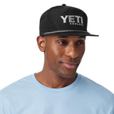 YETI Flat Brim Rope Hat Black One Size Fits Most