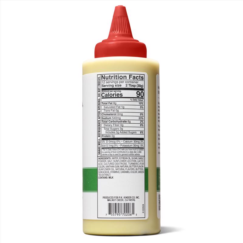 Kinder's Garlic Butter Garnish Sauce 13.2 oz